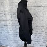 H&M women sz 6 button front cotton blend fully lined Longsleeve pleated blazer Photo 4