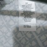 Liz Claiborne Liz & Co. 3X Blue White Floral Print Crop Top Plus Photo 7