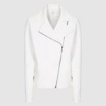 Reiss NWT  Sabine white Moto biker jacket sz 8 Photo 1