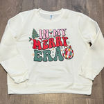 XL White 'In My Merry Era' Sweatshirt Photo 0