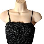 Abound  Nordstrom Smocked Floral Cami – XXS Black Sakura Ditsy Print Photo 4