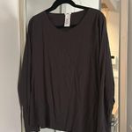 Wolford Dark Grey Crewneck Longsleeve Gray Size L Photo 2
