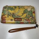 Sakroots Zip Around Wristlet Wallet Boho Floral Coated Canvas Phone Organizer Photo 1