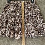 SheIn || Animal print ruffled short skirt with elastic waist Photo 3