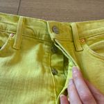 Mother Superior The Tomcat Devil May Care Yellow Straight Crop Jean Size 27 Green Photo 1