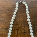Artisan 18” Freshwater Cultured Pearl Strand Necklace Silver Hawaii Handmade Knotted Photo 2