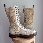Dr. Martens RARE Boots Cottagecore Knee High Basket Weave Eyelet Mala Shoes 8 Photo 6