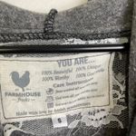 Farmhouse Frocks Sweatshirt Dress Womens Small Gray Hoodie Pockets Relaxed Photo 7