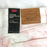 Levi's New  Pastel Tie Dye Denim Raw Hem Jean Skirt White Multicolor Photo 8