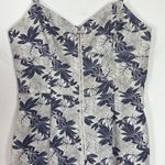 Storia  100% Cotton Wide Leg‎ Tropical Leaf Print Jumpsuit Size Small Photo 5