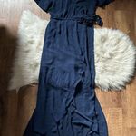 Show Me Your Mumu  Sophia Navy Blue Wrap Dress Photo 2