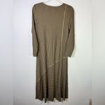 Soft Surroundings  Ryley Maxi Black and Tan Striped Dress Size S Photo 2