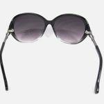 Jessica Simpson  Black Oval Sunglasses Photo 1