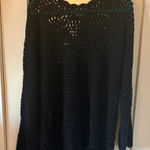 Show Me Your Mumu  Black Crochet Women's Sweater cover up Photo 0