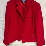 Evan Picone Women’s red blazer   size 12 Photo 1