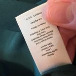 Talbots  Button Down Shirt Lace Accent Sleeves Long Sleeve Career Jade NWOT Large Photo 8