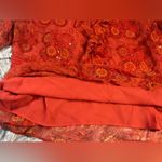 Vintage 90’s Paisley & Sequin/Beadwork Ice Brand Silk Blouse Large Red Photo 8