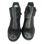Steven By Steve Madden  Black Leather Booties‎ Photo 2