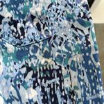 Nine West Denim Abstract Cuffed Chrystie Capri in Blue/White Size 4 Photo 13