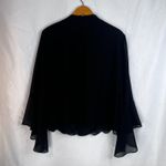 Dressbarn Collection Beaded Embellished Bell Cuff Dressy Cocktail Jacket SZ 16W Black Photo 1