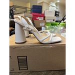 Sam Edelman  Women's Kia Block Heel Sandal‎ Ivory Size 7.5 Photo 2