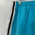 Nike NWT  Blue Striped Elastic Waist Activewear Cropped Track Pants Size Large Photo 4