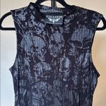 KILLSTAR ‎ chaos enfant terrible dress size XL sleeveless skull mock neck midi Photo 2