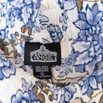 Angie  Womens Floral Print Shorts Size L Blue Ruffle Hem Drawstring Boho Beach Photo 2