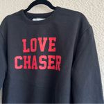 ZARA  Pulse Women’s Love‎ Chaser Black Red Sweatshirt Size Large Photo 1