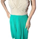 CITY STUDIO Seafoam Taupe Strapless Dress Sz Juniors L Mini Cocktail Party Dance Green Photo 2