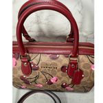 Coach Rowan Satchel Bag in Signature Canvas with cherry print Photo 9