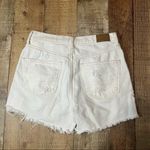 American Eagle | Women's 100% Cotton White Distressed Shorts Raw Hem Sz 2 Photo 1