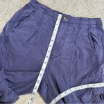 Pilcro Offshore Linen Blend Parachute Cargo Pants High Rise in Dark Purple XS Photo 11
