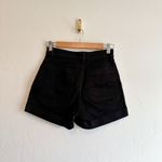 Everlane  | The‎ Cotton Twill Stretch High Waisted Short in Black, Size 0 Photo 2