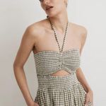 Madewell Modular gingham tiered removeable midi dress Photo 2