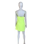 ZARA  Lime Green Cutout A Line Dress Photo 3