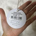 Petal + Pup‎ White Cotton Eyelet Embroidered Mini Dress Tie Shoulder V Photo 3