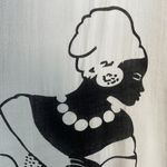 27. Vintage Y2K Lady Scoop Neck Tassel Kaftan Beach Cover Up 1X Black W… White Photo 3