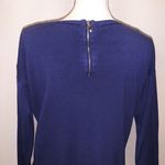 Cable & Gauge Royal Blue Long Sleeve Sweater Zip Photo 4