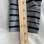 Athleta Active Relay Striped Tight Leggings in Grey and Black Stripe Size Medium Photo 14