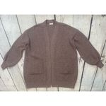 Debut Open Front Ribbed Knit Cardigan Photo 4