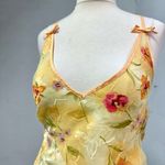 American Vintage Vintage Morgan Taylor floral yellow coquette bow detail slip dress Photo 5