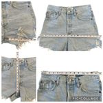 AGOLDE Dee High Waisted Hidden Button Fly Cut Off Denim Jean Shorts Jinx Size 26 Photo 7