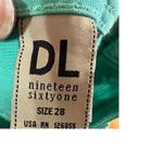 DL1961 Turquoise Straight Leg Jeans Stretch Denim Summer Casual Photo 6