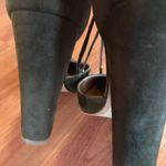 Shoe Republic LA Army Green Suede Pumps Photo 4