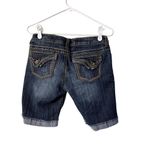 Refuge blue denim medium wash jean shorts summer pants pockets comfortable Photo 3