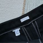 Brunello Cucinelli  Black Virgin Wool Blend High Rise Pleated Trousers Women’s 8 Photo 7
