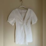 ALC Frank A.L.C Twist Front Mirren Mini‎ Dress Sz 8 White Photo 6