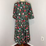 Collectif Suzanne Christmas Tree Swing Dress Size UK 18 Green Photo 4