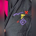 Obermeyer Vintage 1980s  ski suit jumpsuit snow neon shapes colorful skiing board Photo 4